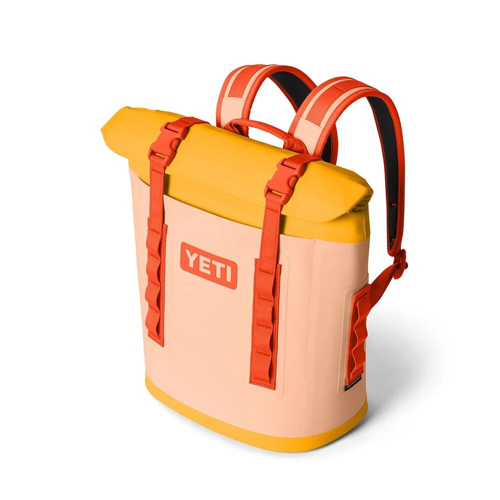 YETI Hopper M12 Backpack Cooler Yellow Pink/Orange Portable Leakproof-12 Can